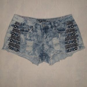 Hippie Laundry Destroyed Denim Jeans Shorts Sz 11